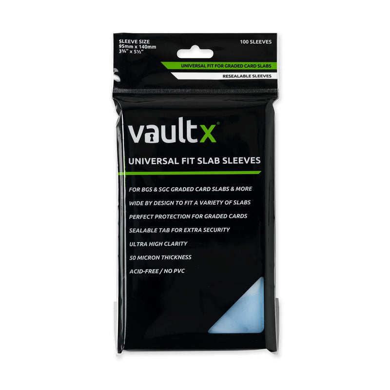 Vaultx- Universal Fit Slab Sleeves - 100 Count