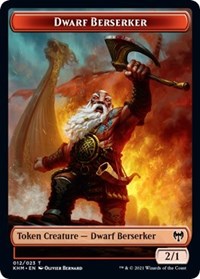 Dwarf Berserker // Koma's Coil Double-Sided Token [Kaldheim Tokens]