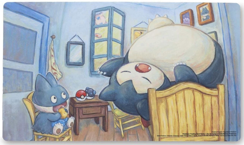 Playmat - Munchlax & Snorlax Inspired by The Bedroom Playmat (Pokemon Center × Van Gogh Museum)