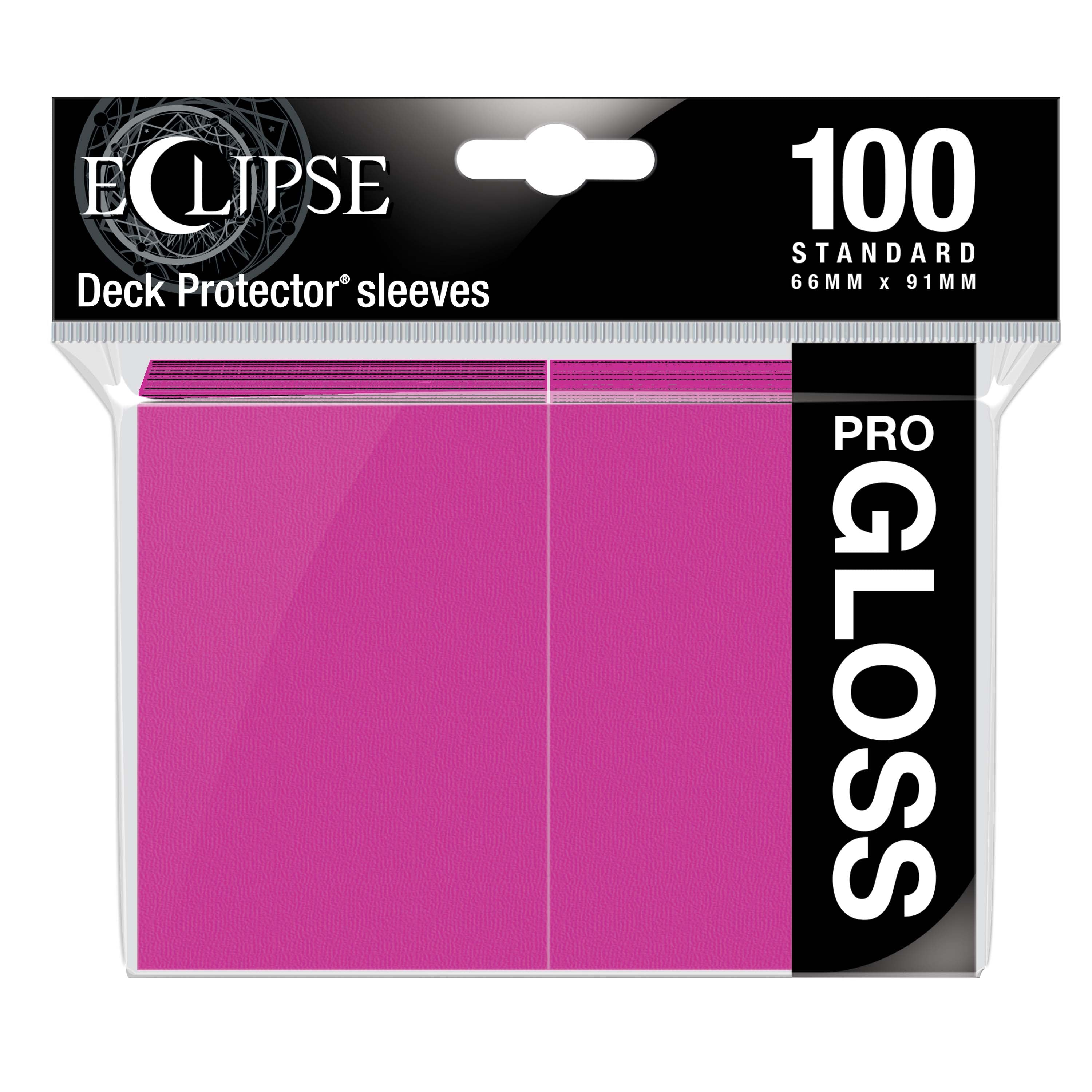Ultra PRO: Standard 100ct Sleeves - Eclipse Gloss (Hot Pink)