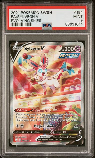 Sylveon V (184/203) [Sword & Shield: Evolving Skies] {Graded}