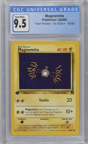 Magnemite (60/82) [Team Rocket: 1st Edition] {Graded}