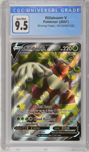 Rillaboom V (SV105/SV122) [Sword & Shield: Shining Fates] {Graded}