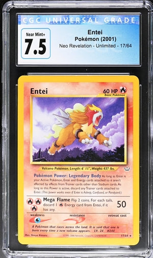 Entei (17/64) [Neo Revelation: Unlimited] {Graded}