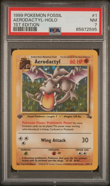 Aerodactyl (1/62) [Fossil 1st Edition] {Graded}