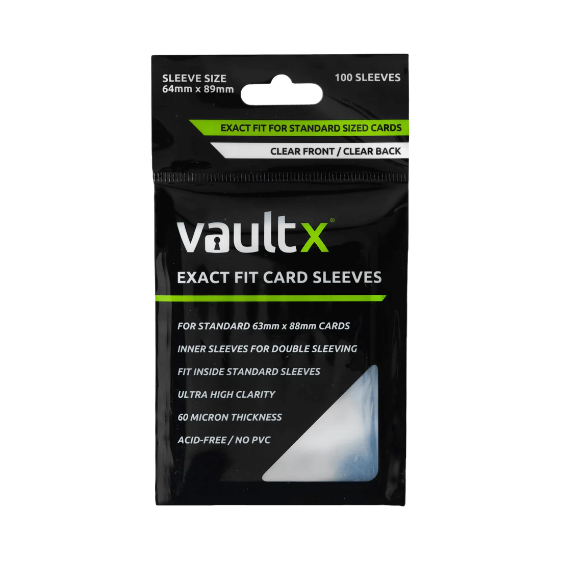 VaultX: Sleeves (100) - Exact Fit